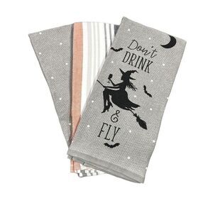 NWOT Sweet Street Don’t Drive and Fly hand towel set of 3